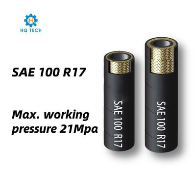 SAE 100 R17 High Temperature Compact Max Working Pressure 21MPa Hydraulic Rubber Hose