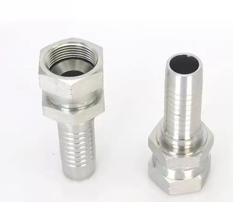 Stainless Jic Thread Fitting One Piece Crimping for Hydraulic Hose Female Connection