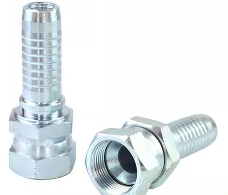 Reusable JIC  Stainless Steel Female Hydraulic Hose Connectors with Hexagon Head Type