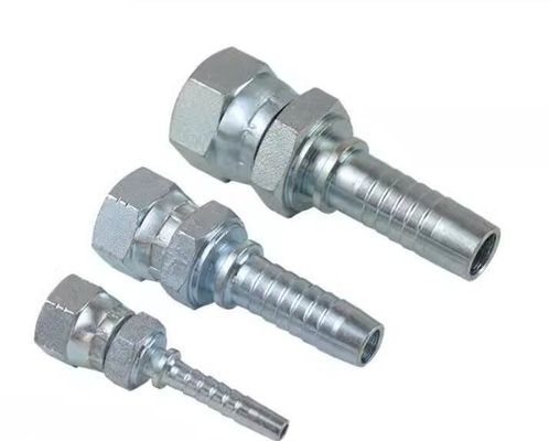 Reusable JIC  Stainless Steel Female Hydraulic Hose Connectors with Hexagon Head Type