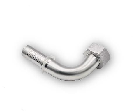 Galvanized Sheet 90 Degree Metric Female 24 Degree Cone O-Ring 20591 Hydraulic Hose Fitting