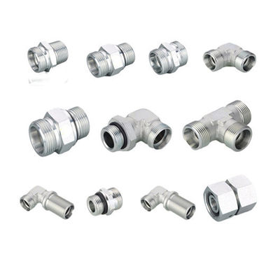 Galvanized Sheet 90 Degree Metric Female 24 Degree Cone O-Ring 20591 Hydraulic Hose Fitting