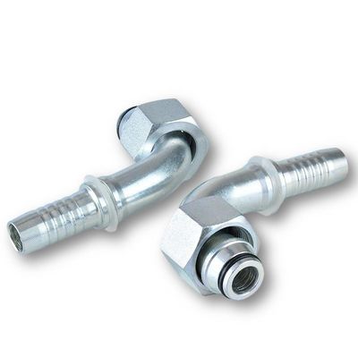Metric Female Stainless Steel 24 Degree Cone O-Ring L. T. 20491 Banjo Hose Fitting 90 Degree for Connection