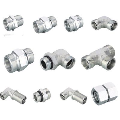 Supply Excavator Stainless Steel Hydraulic Hose Fitting 90 Degree Elbow Bsp Female 60 Degree Cone 22691