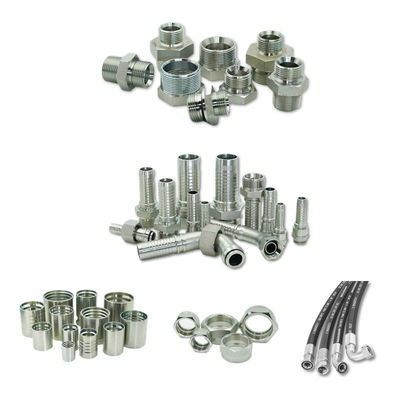 Supply Excavator Stainless Steel Hydraulic Hose Fitting 90 Degree Elbow Bsp Female 60 Degree Cone 22691