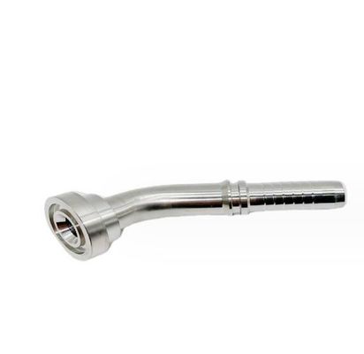 1/4&quot; Stainless Hydraulic Hose Flange Fittings 6000 Psi 45 Elbow