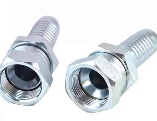 Jic Bsp Metric SAE Parker Standard Flange Hose Fitting With Hydraulic Swaged