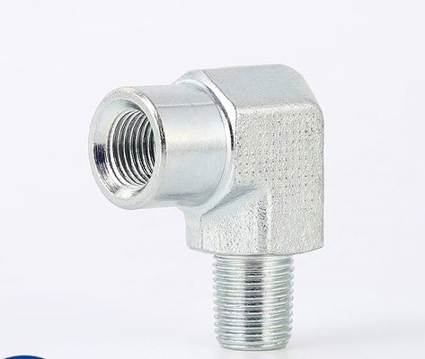 Round Head Galvanized Sheet Stainless Steel Hydraulic Adapter 90 Degree Elbow