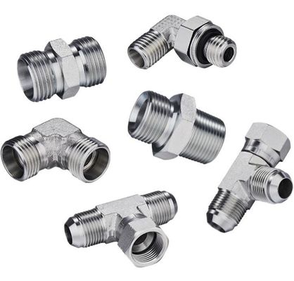 SAE Male Threads Hydraulic Elbow Fittings 1b9 Carbon Steel for Durable Hydraulic System