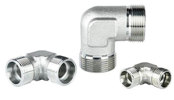 1C9 1D9 DIN Bite Type Tube Fittings 90 Degrees Elbow High Pressure Ball Valve Hydraulics Adapter