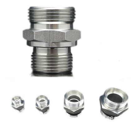 Stainless Steel 1CB Threaded Nipple Standard Metric Male Hose Pipe Adapter Hydraulic Hose Adapter