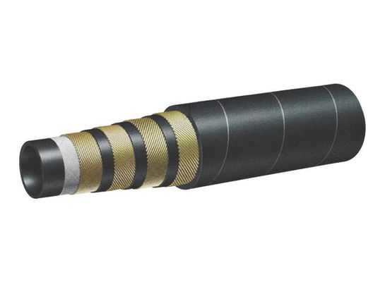 Customized Steel Wire Braided / Spiral Reinforced Hydraulic Oil Rubber Hose Assembly