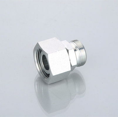 Galvanized Medium Carbon Steel Hydraulic Tube Fitting with BSP Thread and Captive Seal
