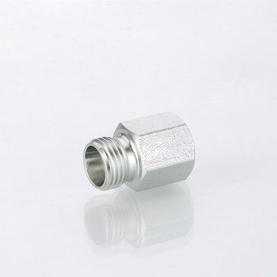 Galvanized Medium Carbon Steel Hydraulic Tube Fitting with BSP Thread and Captive Seal