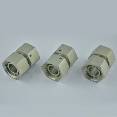 Metric Bite-Type Tube Fitting Straight Adapter with Swivel Nut Model NO. 3C-W 3D-W