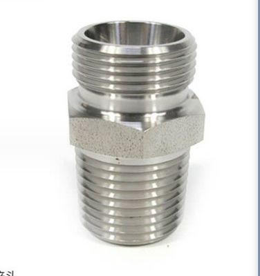 75 Degree Cone Sealing Nipples Galvanized Hydraulic Adapter for Pipe Lines Connect