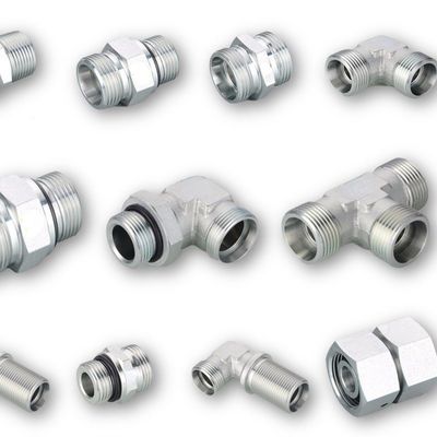 Galvanized Sheet DIN Bite Type Metric Thread Stud Ends with O-Ring ISO 6149 from OEM
