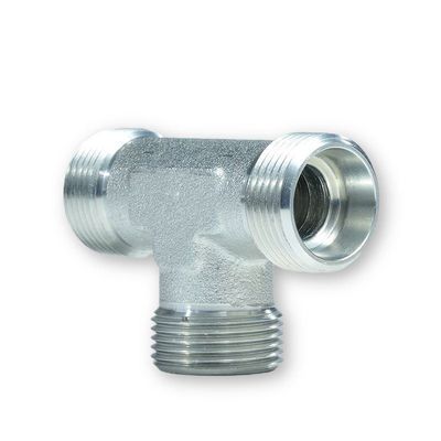 6000 Psi NPT Male Swagelok Bite Type Tube Fittings Equal Tee for High Pressure Systems