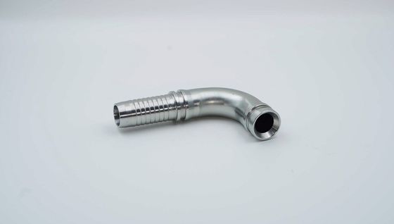 Custom Made Medium Carbon Steel Hydraulic Hose Fittings with CNC Turning Machining