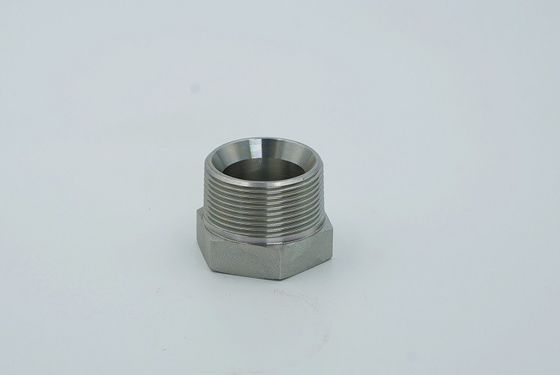 Galvanized Sheet Male Connection Adapter Hose Fitting BSPT Hex Plug for 4t-Sp Hydraulic