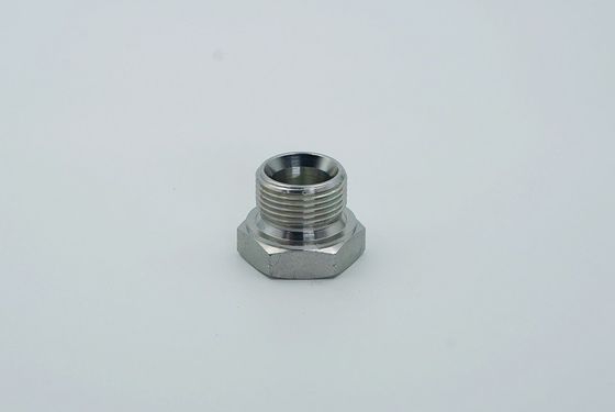 Galvanized Sheet Male Connection Adapter Hose Fitting BSPT Hex Plug for 4t-Sp Hydraulic