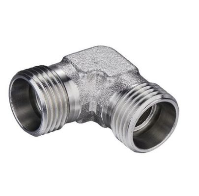 Galvanized Sheet Medium Carbon Steel 90 Degree Elbow Hydraulic Fitting with Male Threads