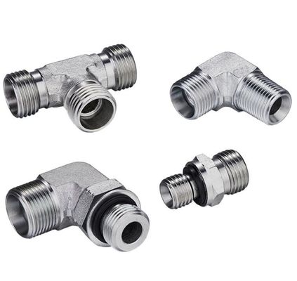 90 Degree Elbow Pipe Fittings Metric Male Hydraulic Hose Adapter 1 Piece Min.Order