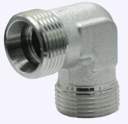 Hexagon Head 90-Degree Metric Male Transition Joint Hydraulic Adapter with Swivel Nut 2c9