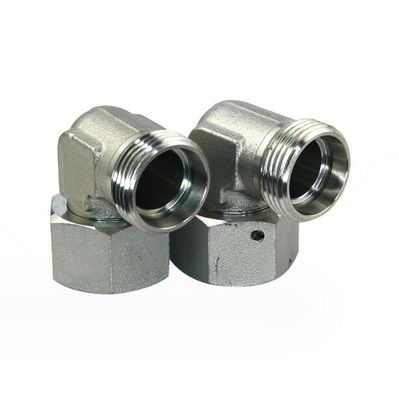Hexagon Head 90-Degree Metric Male Transition Joint Hydraulic Adapter with Swivel Nut 2c9
