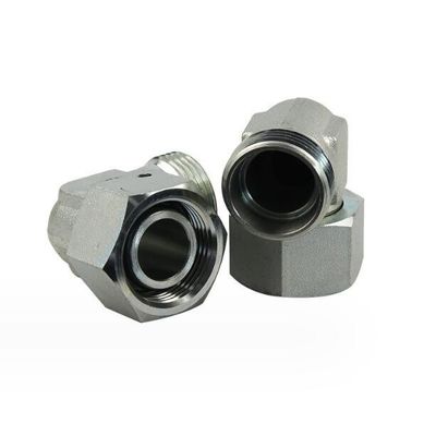 Hexagon Head 90-Degree Metric Male Transition Joint Hydraulic Adapter with Swivel Nut 2c9
