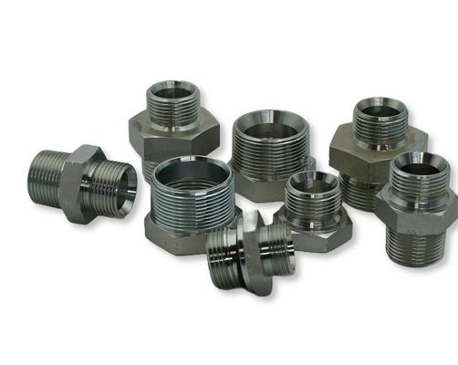 Round Head Pipe Adapter High Pressure Reusable Hydraulic Hose Fittings Jic Bsp Metric