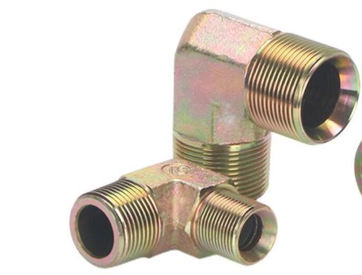 Medium Carbon Steel Pipe Lines Connect Reusable 90 Elbow Bulkhead Fittings Adapter Joints