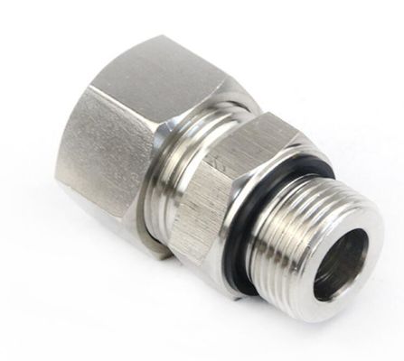 Male Connection Hydraulic Adapters 1cm-Wd DIN Bite Type Metric Thread with Captive Seal
