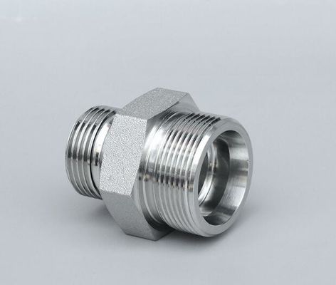 Hexagon Head Medium Carbon Steel Reusable Metric/Metric Straight Adapter with Seal Washer