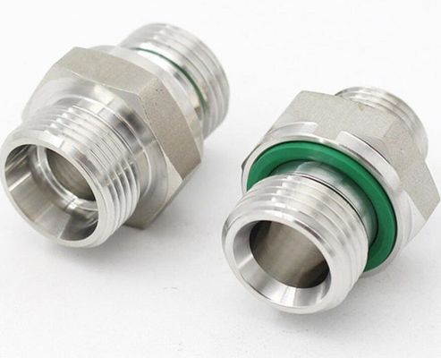 Pipe Lines Connect Galvanized Sheet 1CB/1dB Bsp Thread with Captive Seal Hydraulic DIN Pipe Adapter