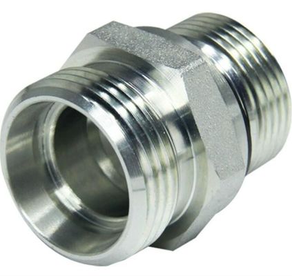 Pipe Lines Connect Bsp Thread 60 Stud Ends Hydraulic Hose Adapter Rubber Hose Pipe 1CB