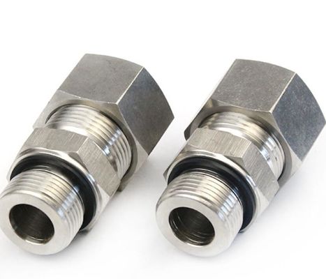 1CB Stainless Steel Pipe Fitting with 24 Degree L S to Bsp Thread 60 Degree Cone Sealing