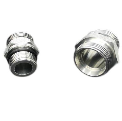 1CB Metric Hose Adapter Male 24 Cone L. T /Bsp Male Hydraulic Carbon Steel Adapters