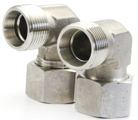 High Pressure Ball Valve 90 Elbow Hydraulics Adapter Fittings for Pipe Lines Connect