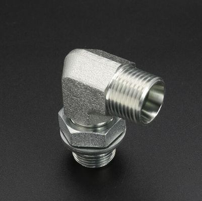 Pipe Lines Connect 90 Degree Elbow Hydraulic Fittings Adapters with Round Head Type