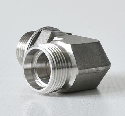 1CG9 Stainless Steel BSP Metric Male Hydraulic O-Ring Sealing Elbow Pipe Threaded Fitting