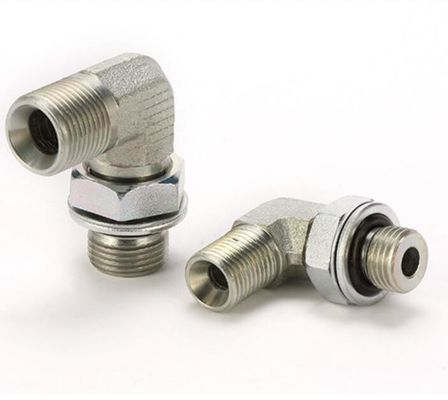 Long Working Life 90 Degree Elbow Bsp Thread Stud Ends Hydraulic Pipe Fitting DIN Standard