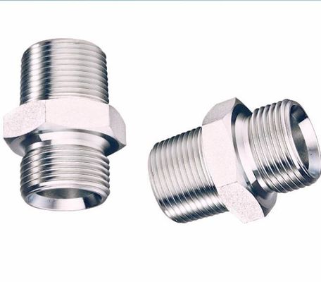 Stainless Steel Hose Fittings Bsp Adapter Male to Male 60-degree Cone Seal Hydraulic Components