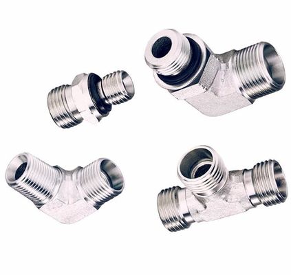 Hydraulic Hose Fitting Adapter for Medium Carbon Steel 90 45 Degree Elbow Fitting