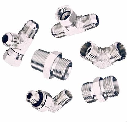 Metric Male H. T To BSPT Male Hydraulic Hose Adapter For Pipe Lines Connect