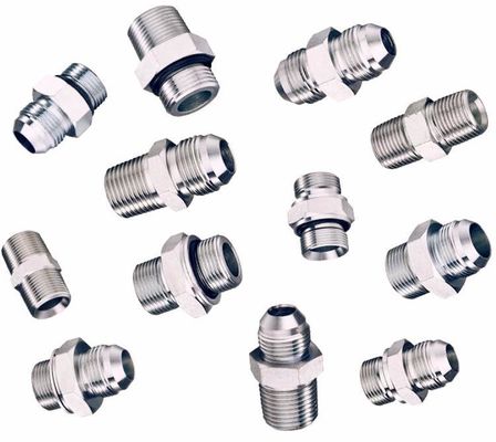 Metric Male H. T To BSPT Male Hydraulic Hose Adapter For Pipe Lines Connect