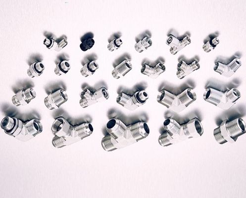 Silver Hexagon Head Type Reusable Hydraulic Hose Fittings for Stainless Steel Fittings