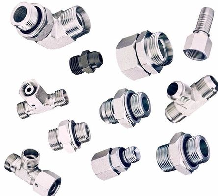 High Pressure Hose Hydraulic Fittings with Double Pipe Nipple and Medium Carbon Steel