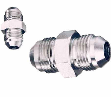 Medium Carbon Steel Pipe Lines Connect Jic Male Cone Straight Nipple Reducing Adapter