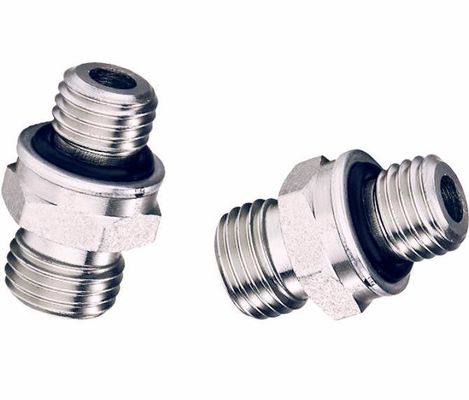 Jic Bsp Straight Union Tube Fittings SAE Flared Hydraulic Straight Fittings